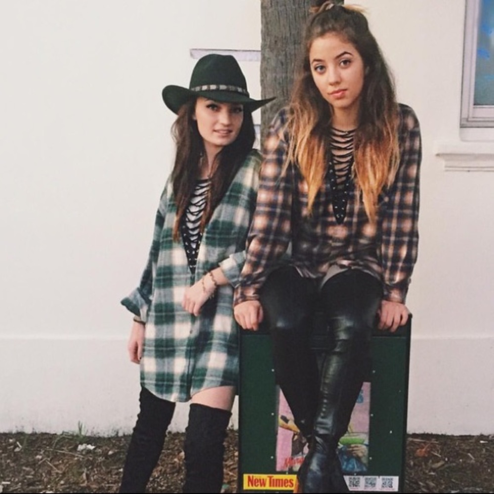 LF LACE UP FLANNEL